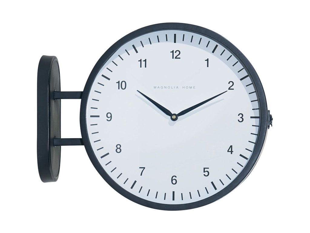 Magnolia Home By Joanna Gaines Accessories Metal Mod Two Sided Wall Magnolia Home By Joanna Gaines Accessoriesmetal Mod Two Sided Wall Clock