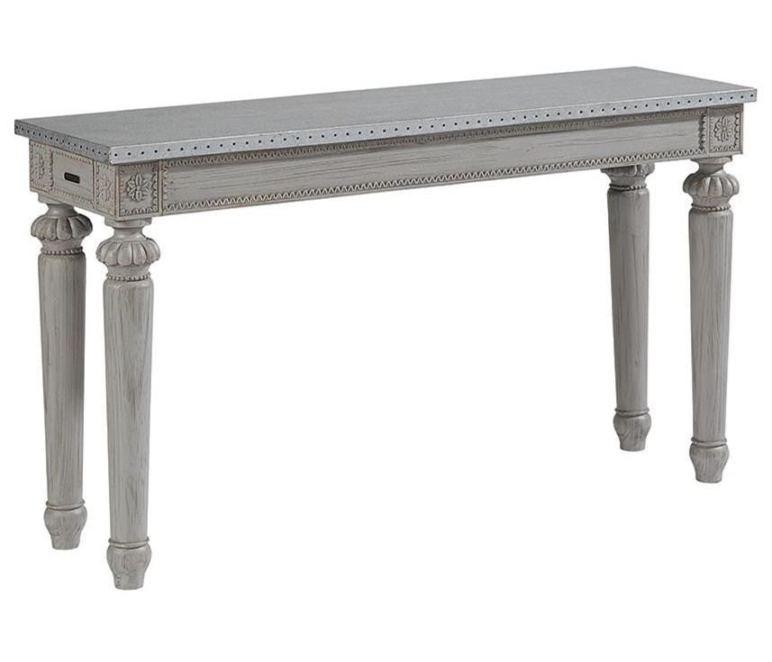 Magnolia Home By Joanna Gaines French Calais End Console Zinc Top Magnolia Home By Joanna Gaines French Calais End Console Zinc Top