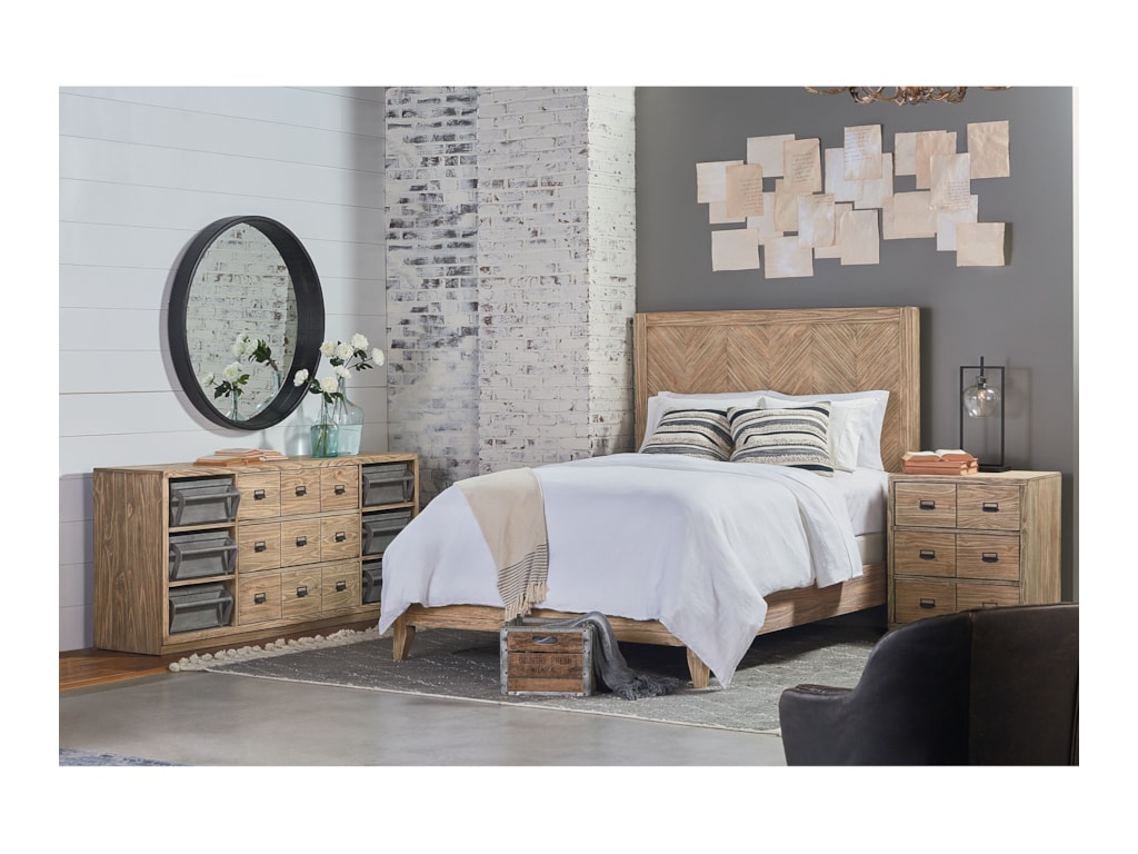 Magnolia Home by Joanna Gaines IndustrialHerringbone Queen Bed