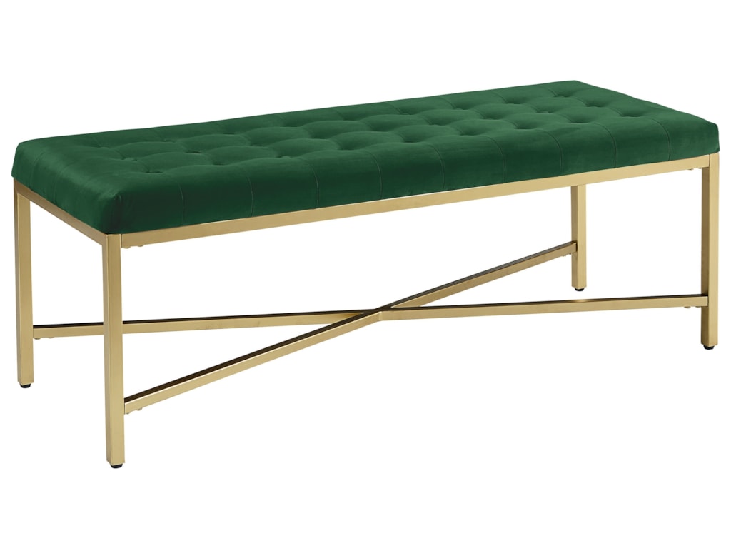 Magnolia Home By Joanna Gaines Modern Upholstered Bench With - Magnolia Home By Joanna Gaines Modern Upholstered Bench With Brushed Brassframe Great American Home Store Upholstered Benches magnolia home by joanna gaines modern upholstered bench with - magnolia home by joanna gaines modern upholstered bench with brushed brassframe great american home store upholstered benches
