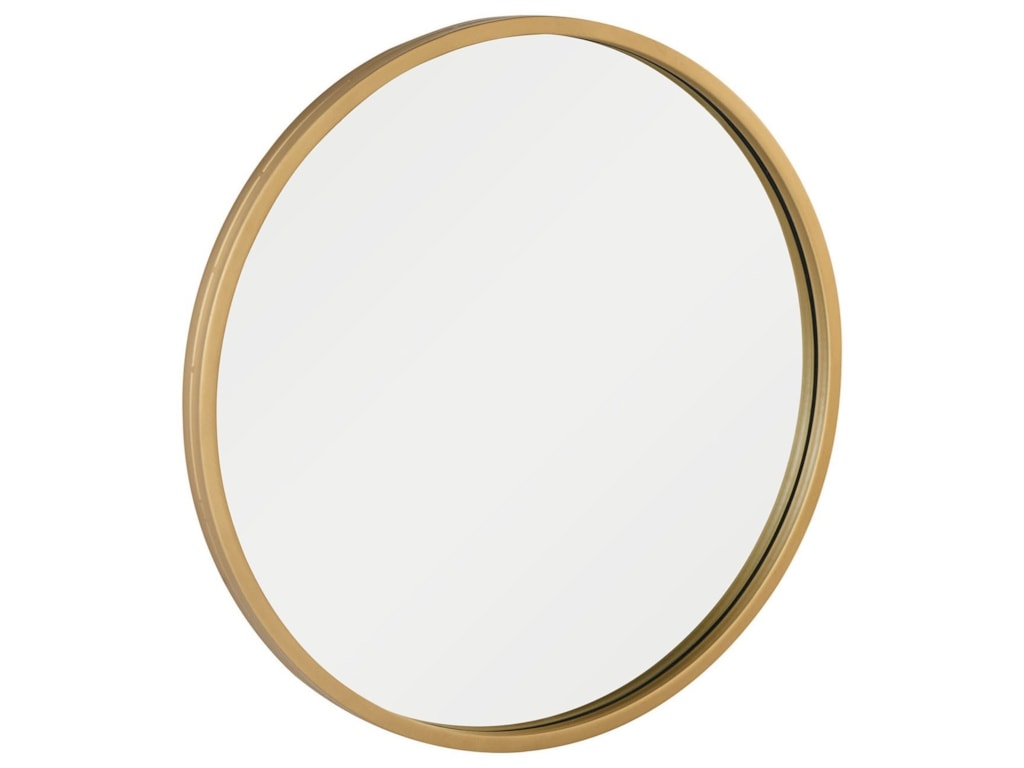 Magnolia Home By Joanna Gaines Modern Round Mirror With Brushed Magnolia Home By Joanna Gaines Modern Round Mirror With Brushed Br Frame