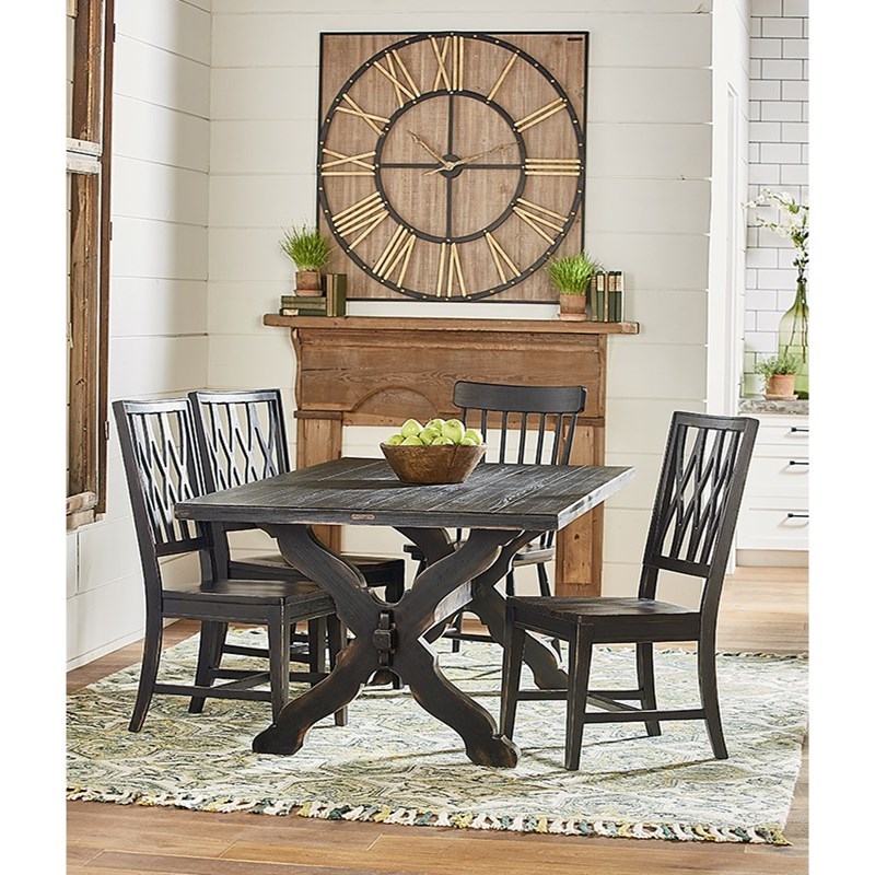 Magnolia Home By Joanna Gaines Primitive Rustic Trestle Table And