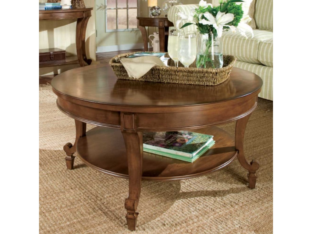 Magnussen Home Aidan Round Cocktail Table With Shelf Sheelys Furniture Appliance Cocktail Or Coffee Table Magnussen Home Aidan Round Cocktail Table With Shelf Sheelys Furniture Appliance Cocktail Or Coffee Table