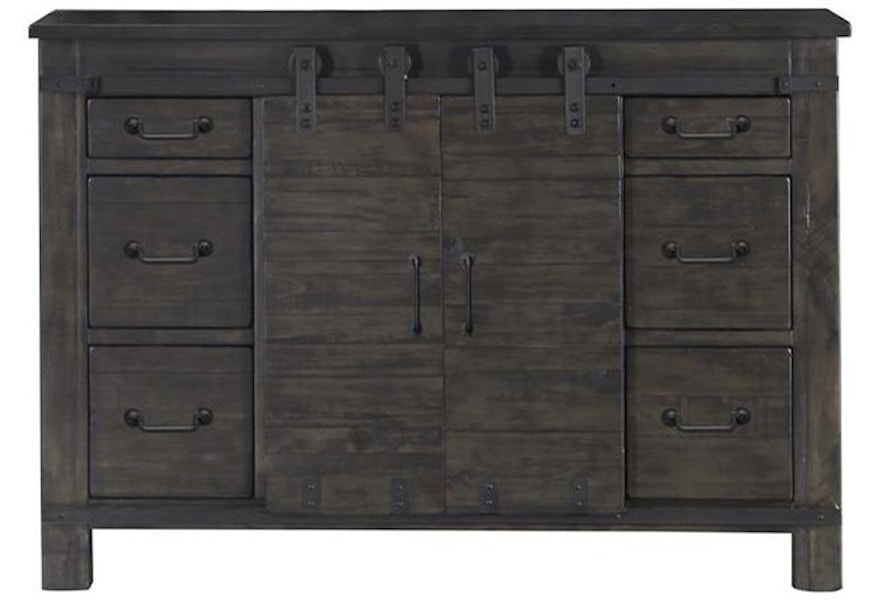 Magnussen Home Abington B3804 36 6 Drawer Media Chest With Wire