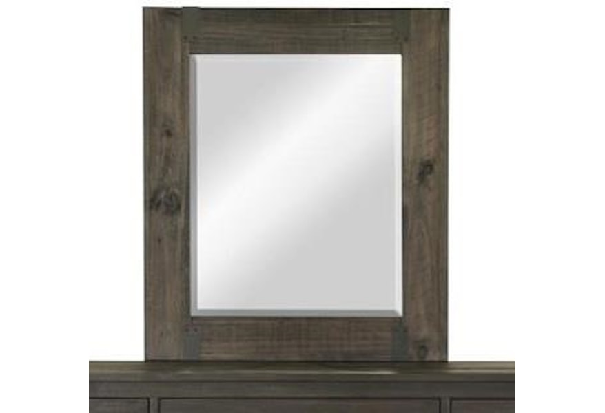 Magnussen Home Abington Portrait Mirror With Wood Frame Stoney