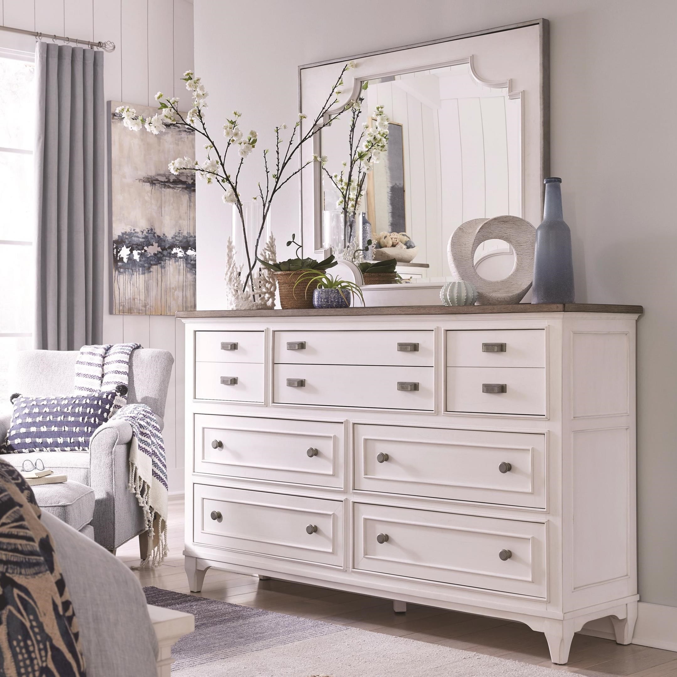 Magnussen Home Alys Beach 8 Drawer Dresser And Mirror Set Baer S