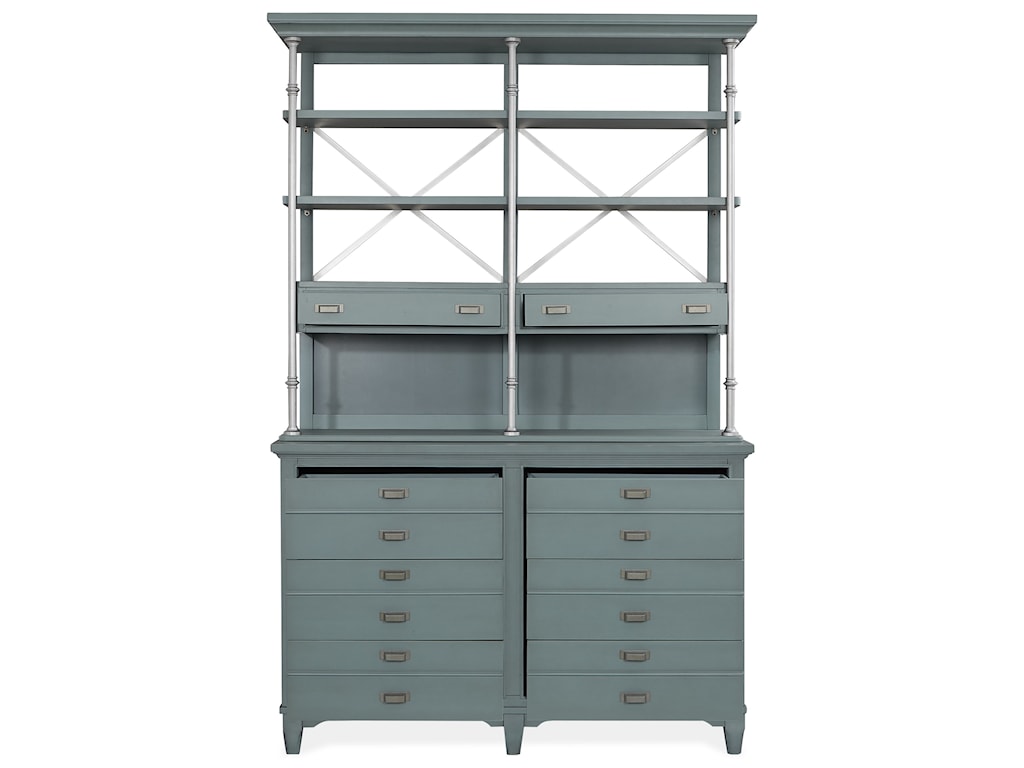 Magnussen Home Alys Beach 8 Drawer Server With Open Hutch Howell