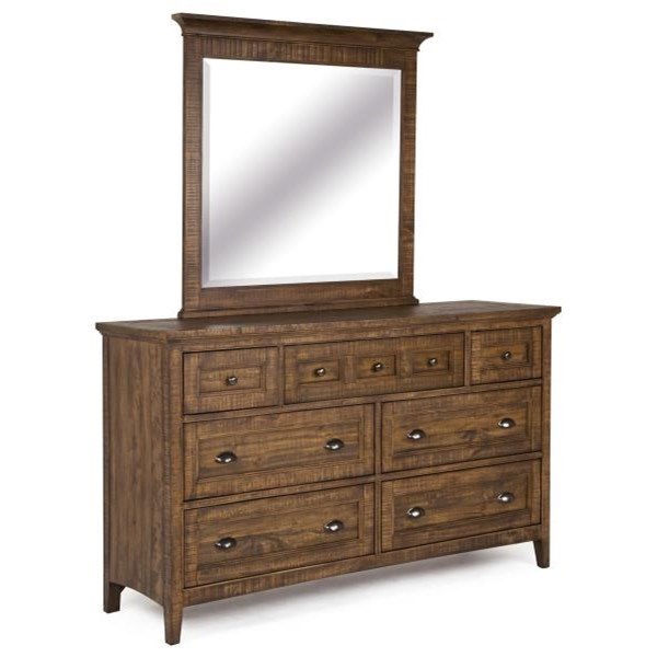 Magnussen Home Bay Creek Traditional Dresser And Mirror Set Dunk