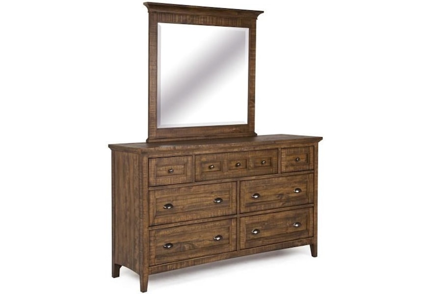 Magnussen Home Bay Creek Traditional Dresser And Mirror Set Dunk