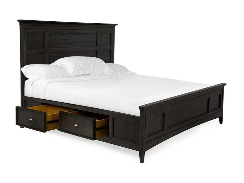 Magnussen Home Westley FallsKing Panel Bed with Storage Rails