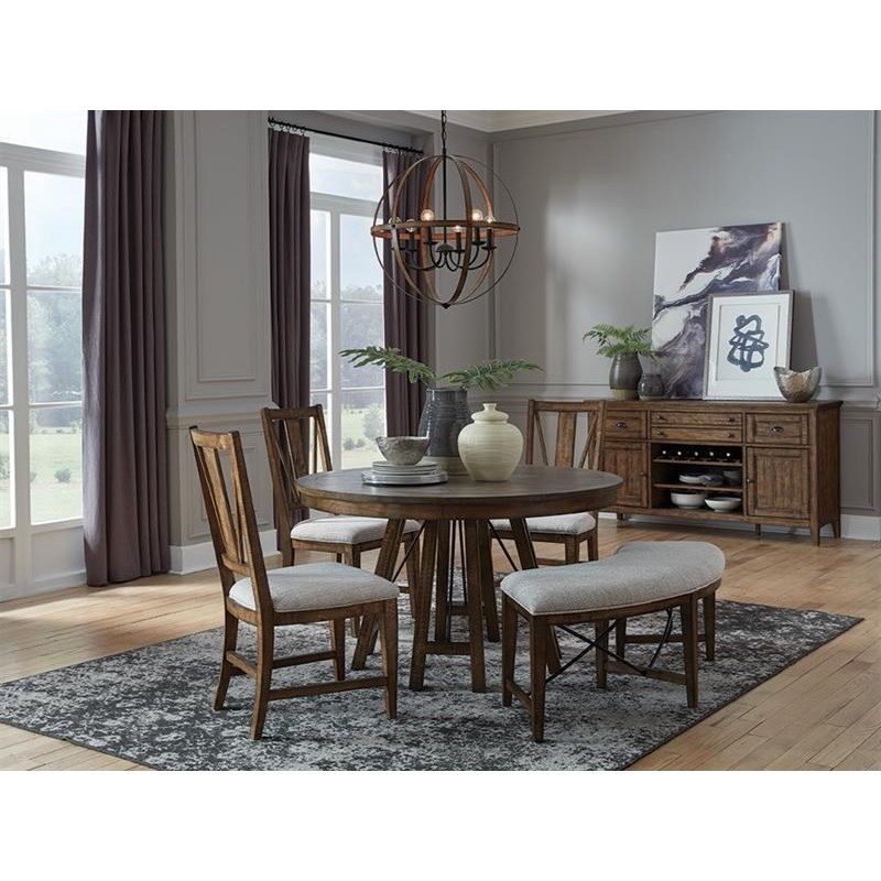 Magnussen Home Bay Creek D4398 27 52 Round Dining Table Pilgrim