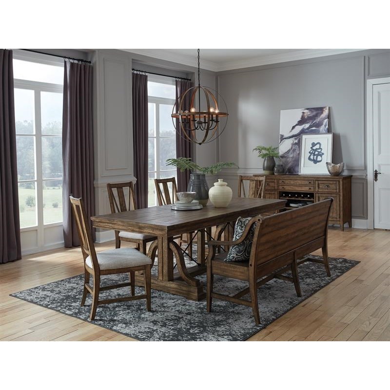 Belfort Select Ward Wood Dining Bench With Back And Hidden Storage Belfort Furniture Dining Benches