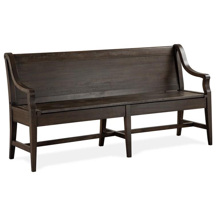 Magnussen Home Westley Falls Wood Dining Bench With Back And Hidden Storage Wayside Furniture Dining Benches See more ideas about dining bench with back, dining, dining nook. westley falls bench w back