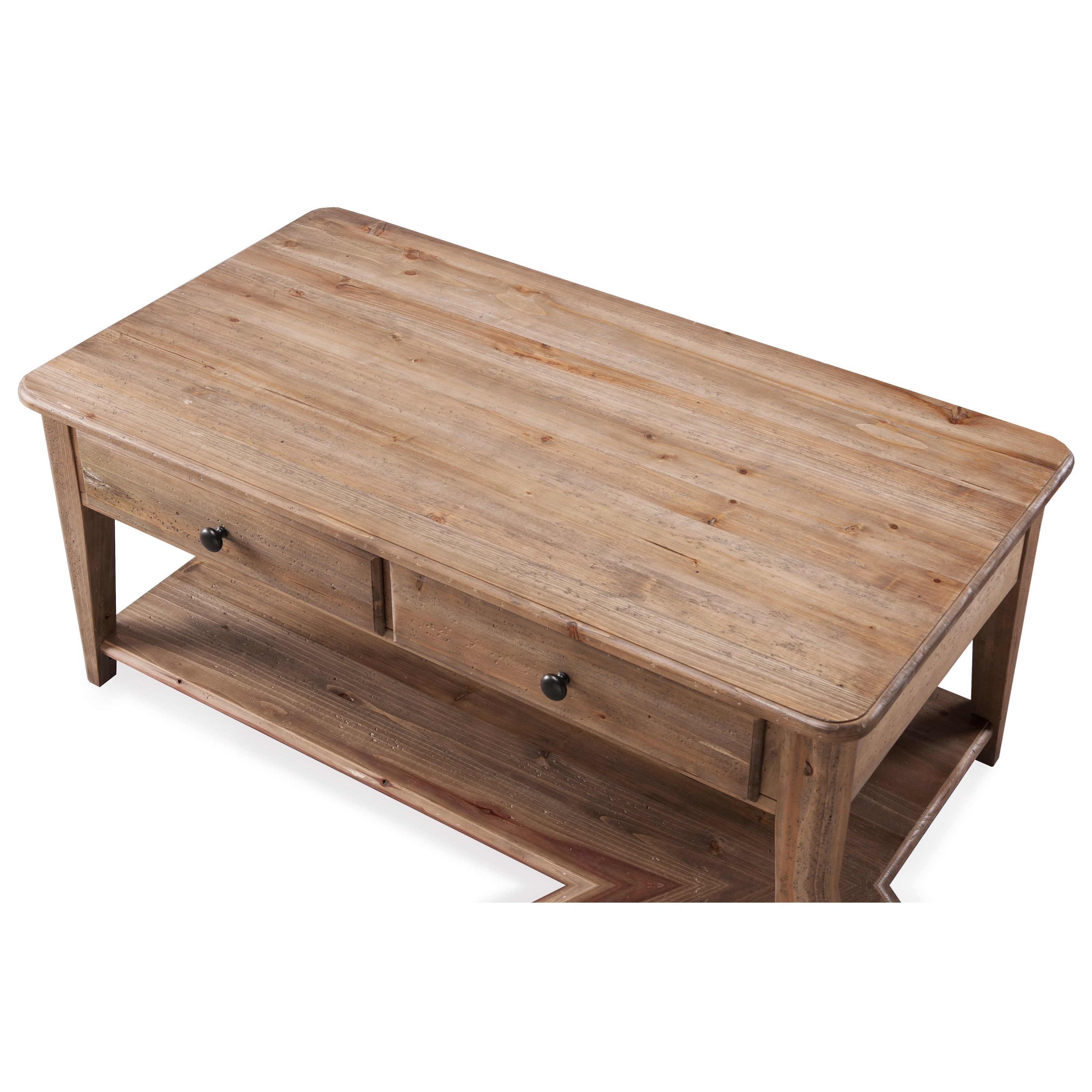 Magnussen Home Baytowne T3749 44 Casual Condo Cocktail Table With Two Drawers Dunk Bright Furniture Cocktail Or Coffee Table