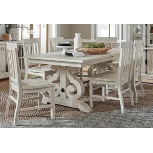 Magnussen Home Brooklyn 5 Piece Dining Table Set Includes Table And 4 Side Chairs Morris Home Dining 5 Piece Sets