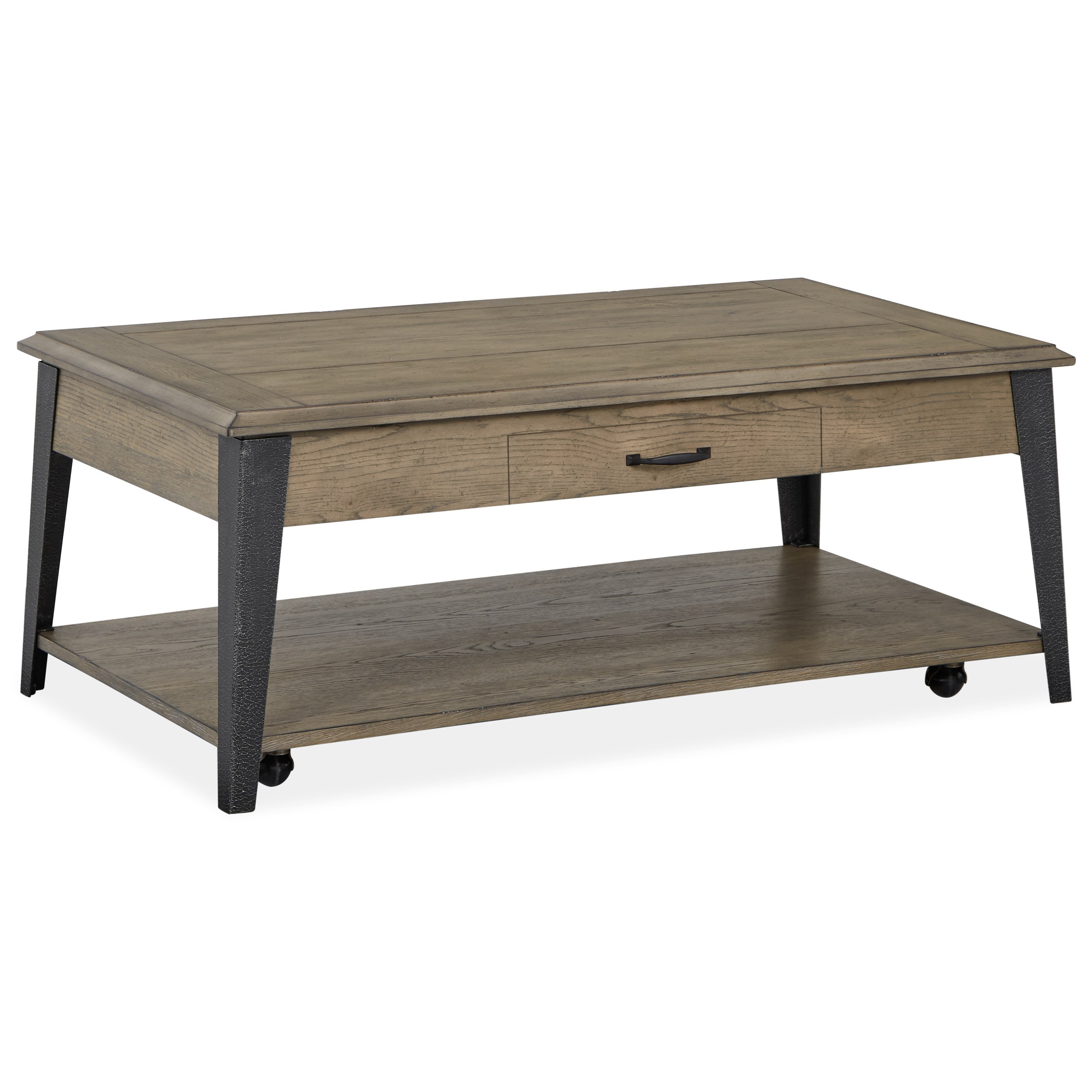 Coffee Table Casters - Carpenter Lift Top Cocktail Table With Casters The Furniture Mart - Some furniture is meant to put craftsmanship on prominent display, and.