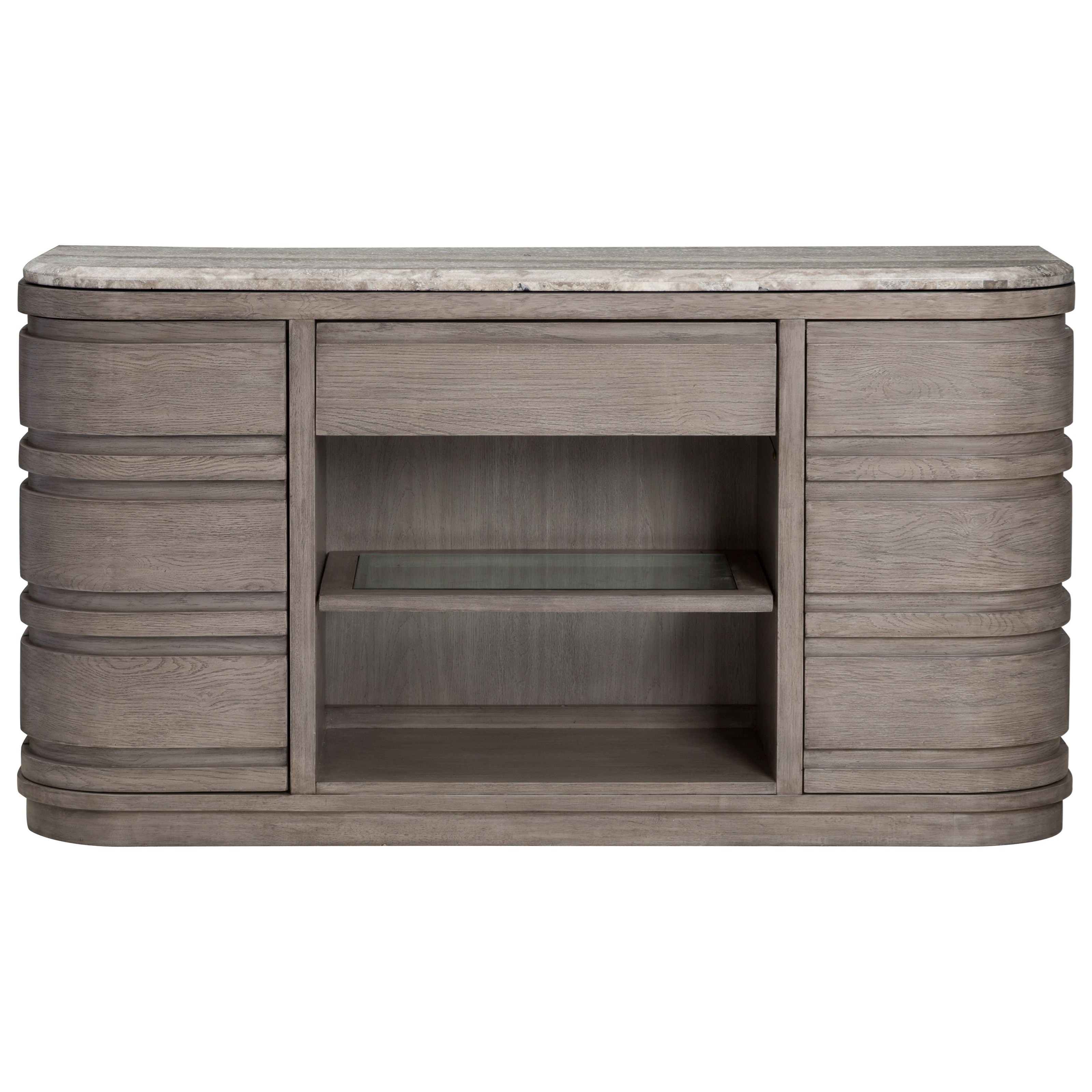 Magnussen Home Pacifica Buffet With Travertine Top Value City