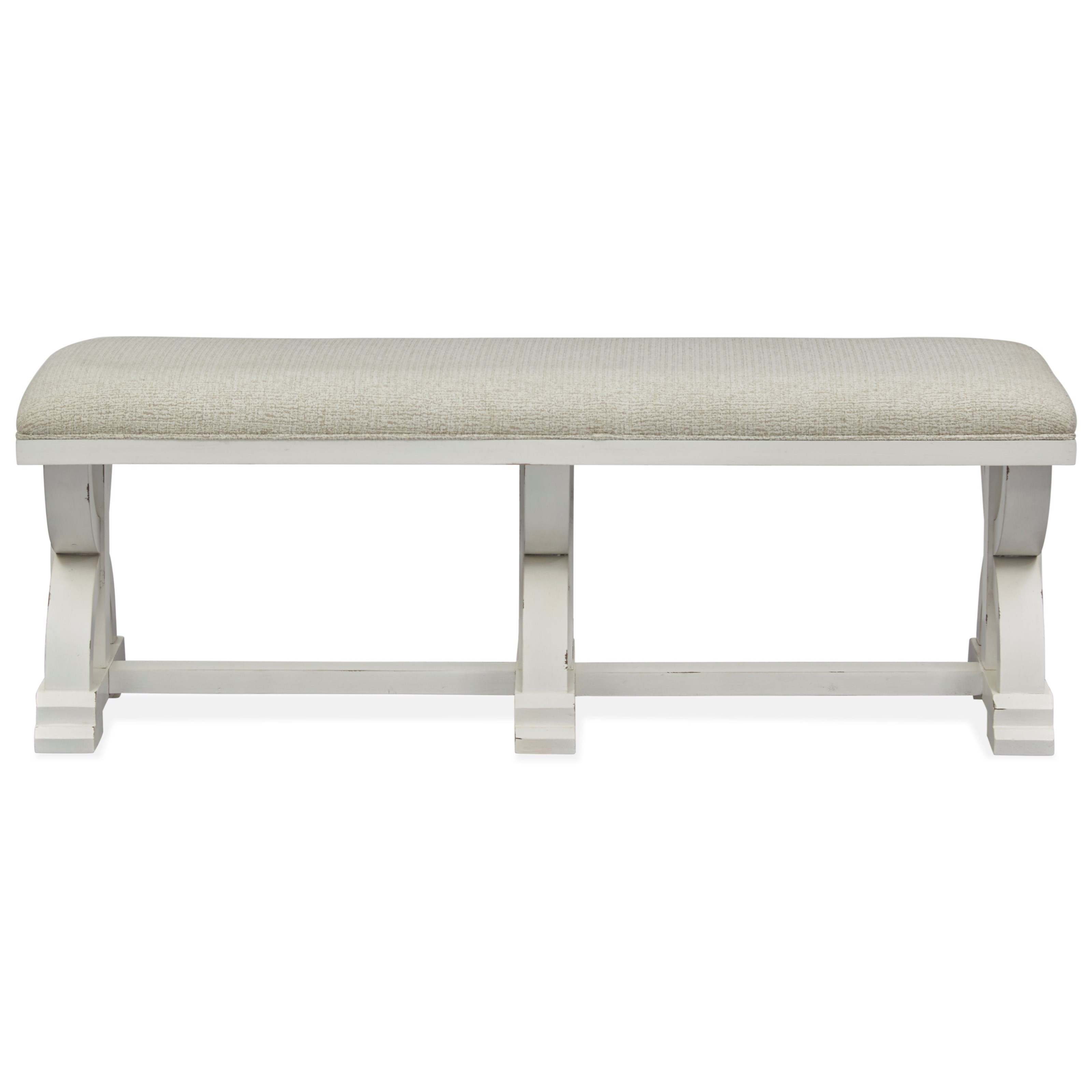 Magnussen Home Hutcheson Cottage Style Dining Bench With Upholstered Seat Value City Furniture Dining Benches