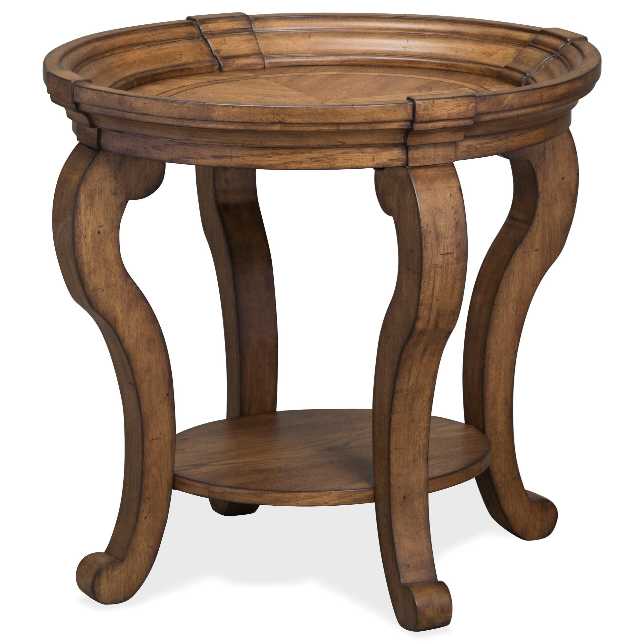 Magnussen Home Isabella Traditional Oval End Table With Open Shelf Howell Furniture End Tables