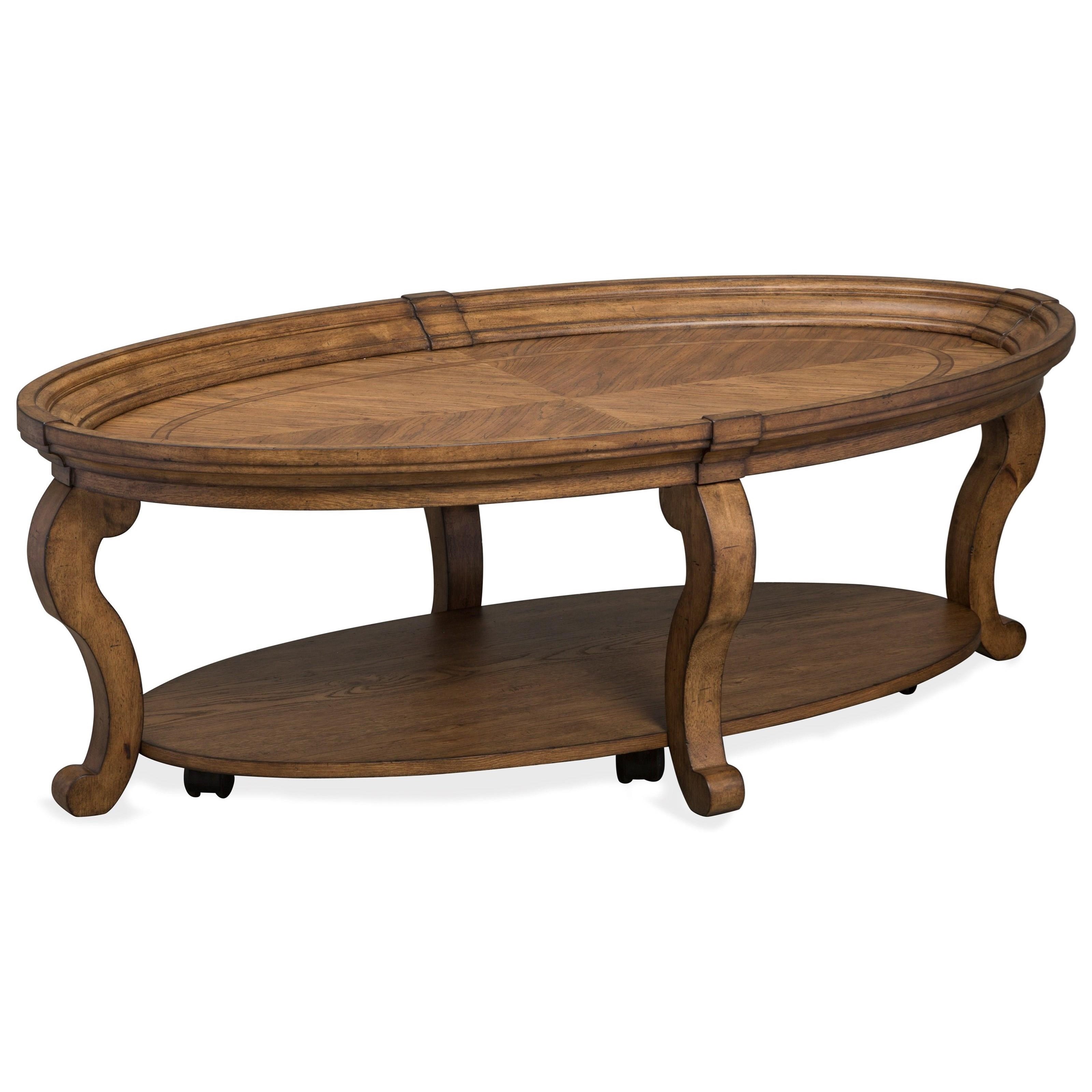 Magnussen Home Isabella T4712 47 Traditional Cocktail Table With Open Shelf And Casters Upper Room Home Furnishings Cocktail Coffee Tables