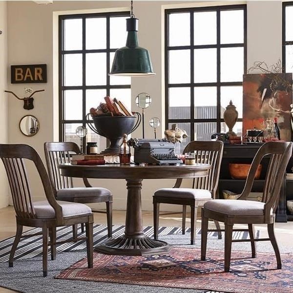 Magnussen Home Jefferson Market Traditional Dining Set With Round Jefferson Market Traditional Dining Set With Round Table And Four Side Chairs By Magnussen Home