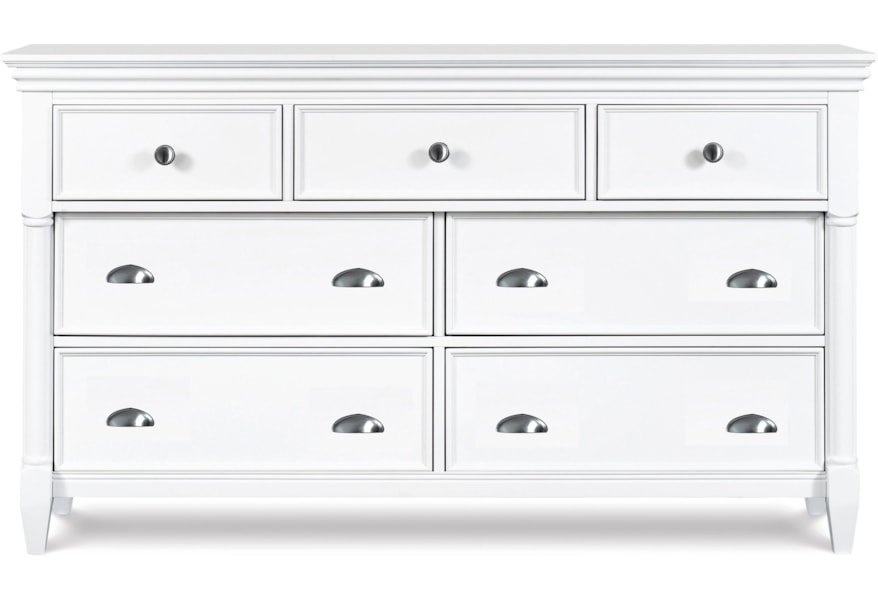 Magnussen Home Kasey B2026 20 7 Drawer Dresser With White Finish