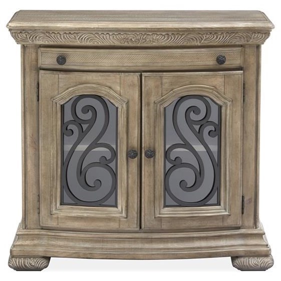 Magnussen Home Marisol Traditional 2 Door Bachelor S Chest With Usb Port Value City Furniture Nightstands