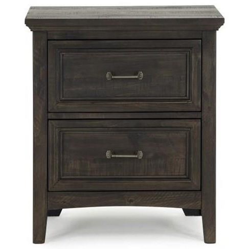 Magnussen Home Mill River B3803 01 Traditional Two Drawer Nightstand Dunk Bright Furniture Night Stands