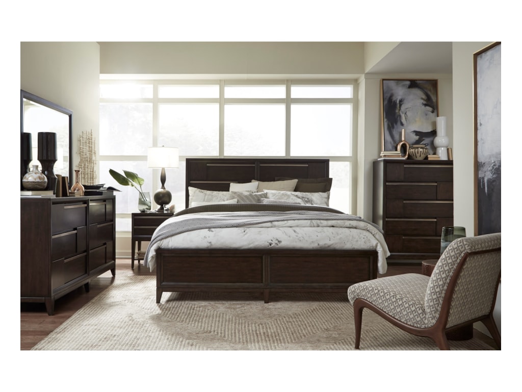Magnussen Home Modern GeometryQueen Bed