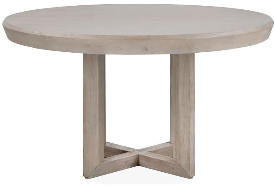 Magnussen Home Palisade Contemporary 54 Inch Round Dining Table Value City Furniture Kitchen Tables