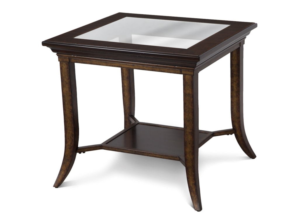 Parsons Rectangular End Table With Gl Top Rotmans Tables Parsons Rectangular End Table With Gl Top