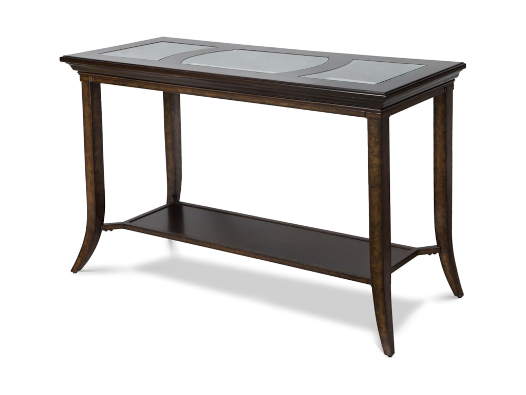 Parsons Rectangular Sofa Table With Gl Inserts Rotmans Parsons Rectangular Sofa Table With Gl Inserts