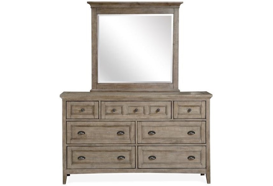 Magnussen Home Paxton Place Seven Drawer Dresser And Mirror Set