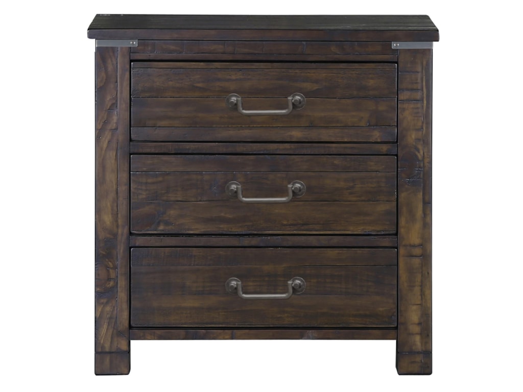 Pine Hill 3 Drawer Nightstand With Touch Lighting By Belfort Select At Furniture Pine Hill 3 Drawer Nightstand With Touch Lighting By Belfort Select At Furniture
