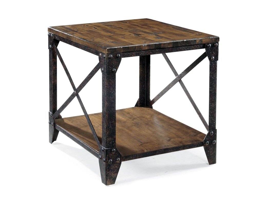 Magnussen Home Pinebrook T1755 03 Rectangular End Table With Rustic Magnussen Home Pinebrookrectangular End Table