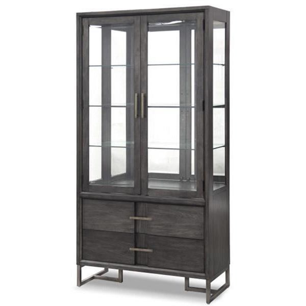 Magnussen Home Proximity Heights Curio China Cabinet With Touch