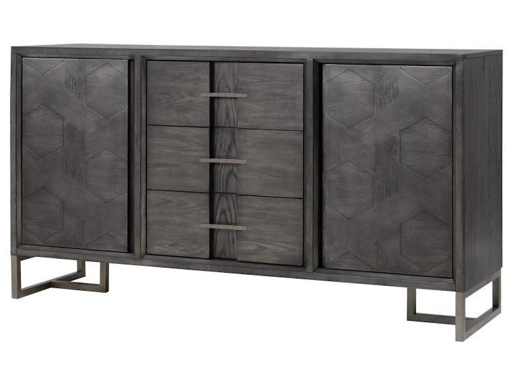 Magnussen Home Proximity Heights Modern Sideboard With Woven Door