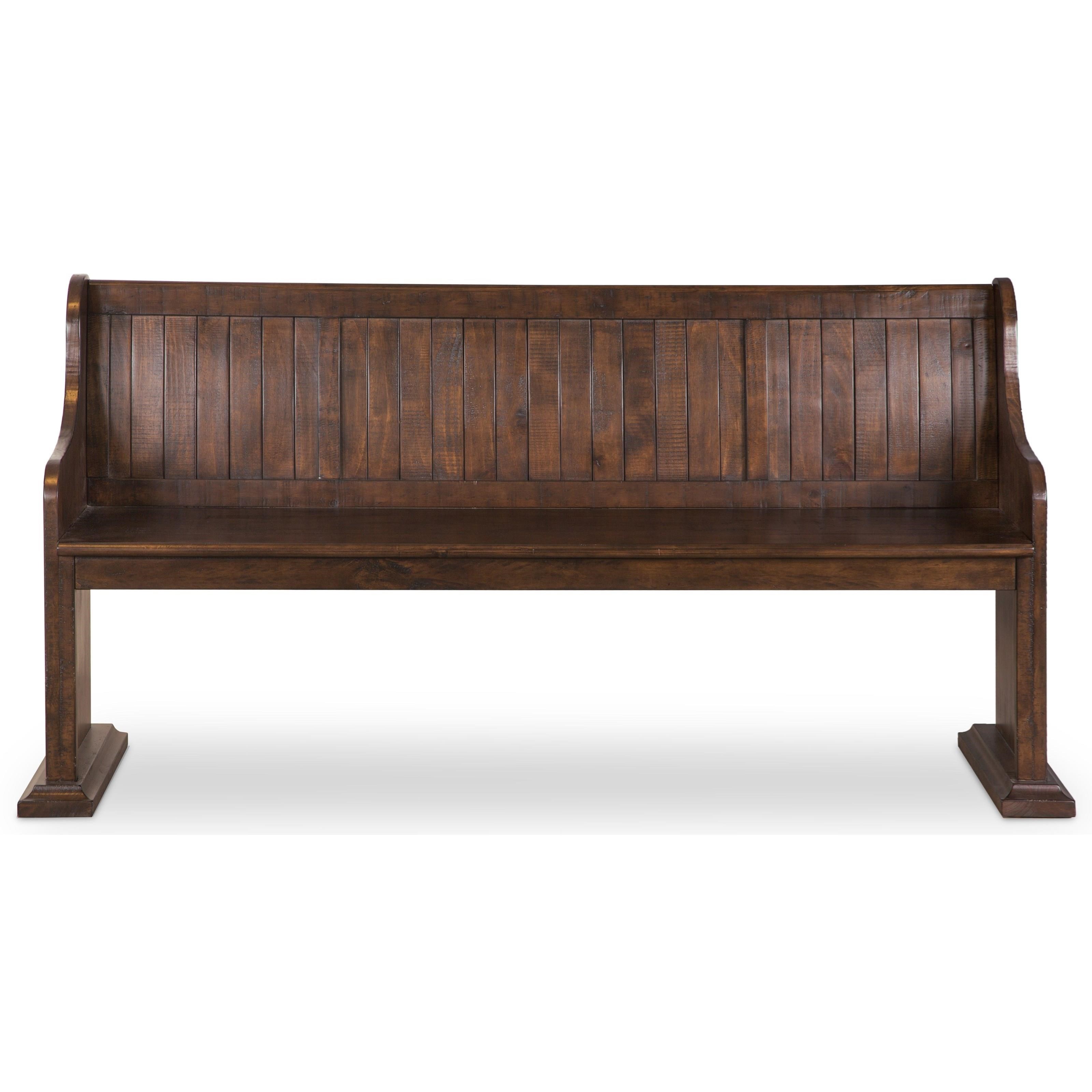 Magnussen Home St Claire D4210 79 Pew Inspired Dining Bench Dunk Bright Furniture Dining Benches