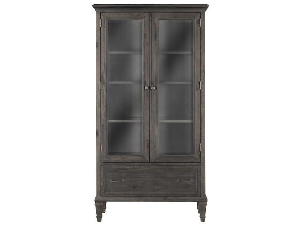Magnussen Home Sutton Place Bookcase With Glass Doors And Touch