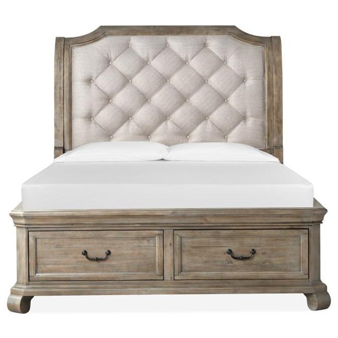 Magnussen Home Tinley Park B4646 53 Queen Sleigh Upholstered Bed