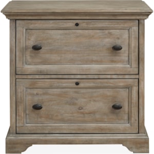 Magnussen Home Tinley Park H4646 40 Relaxed Vintage Lateral File Cabinet With 2 Locking File Drawers Baer S Furniture Lateral Files