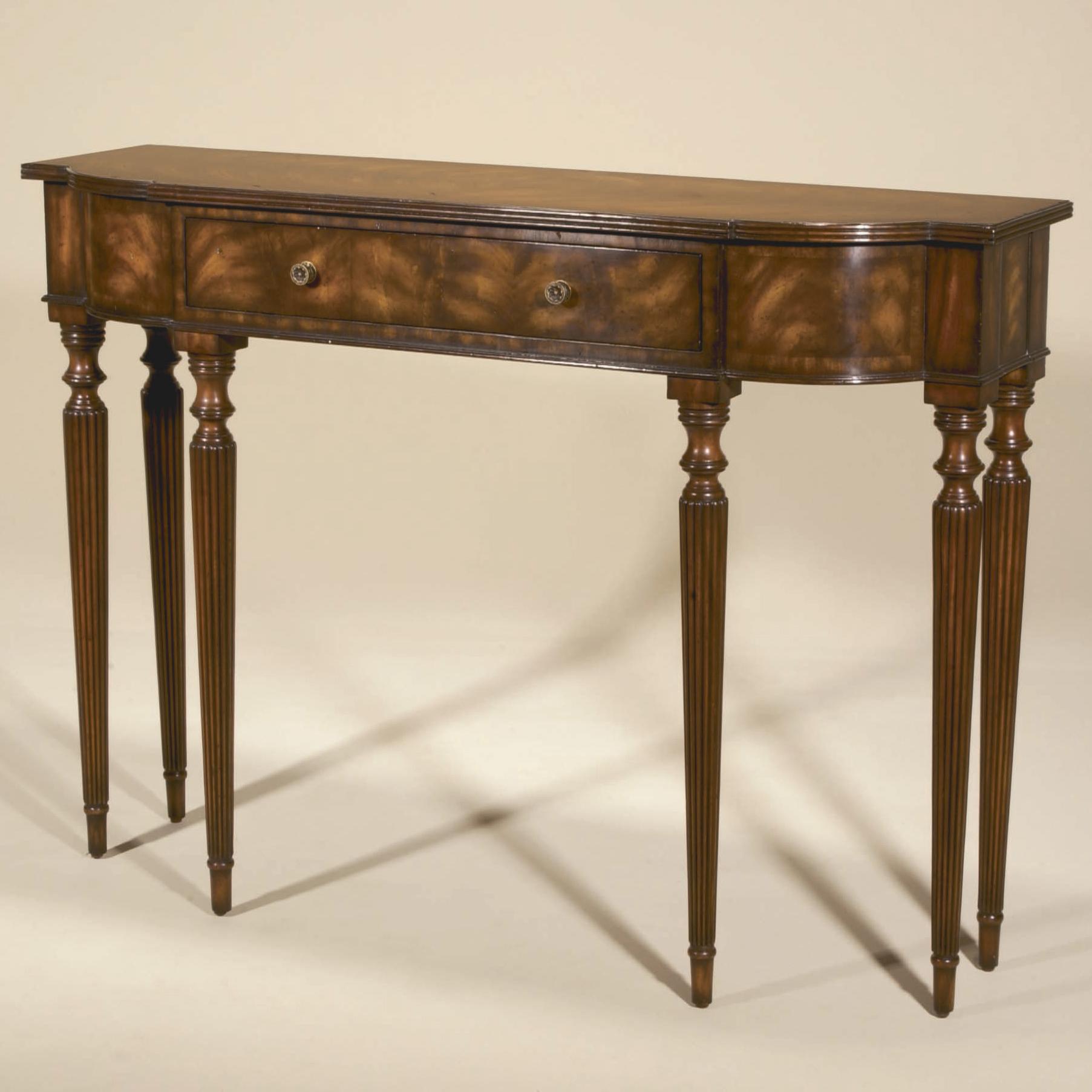 Maitland Smith Console Sofa Tables Aged Regency Finished Mahogany