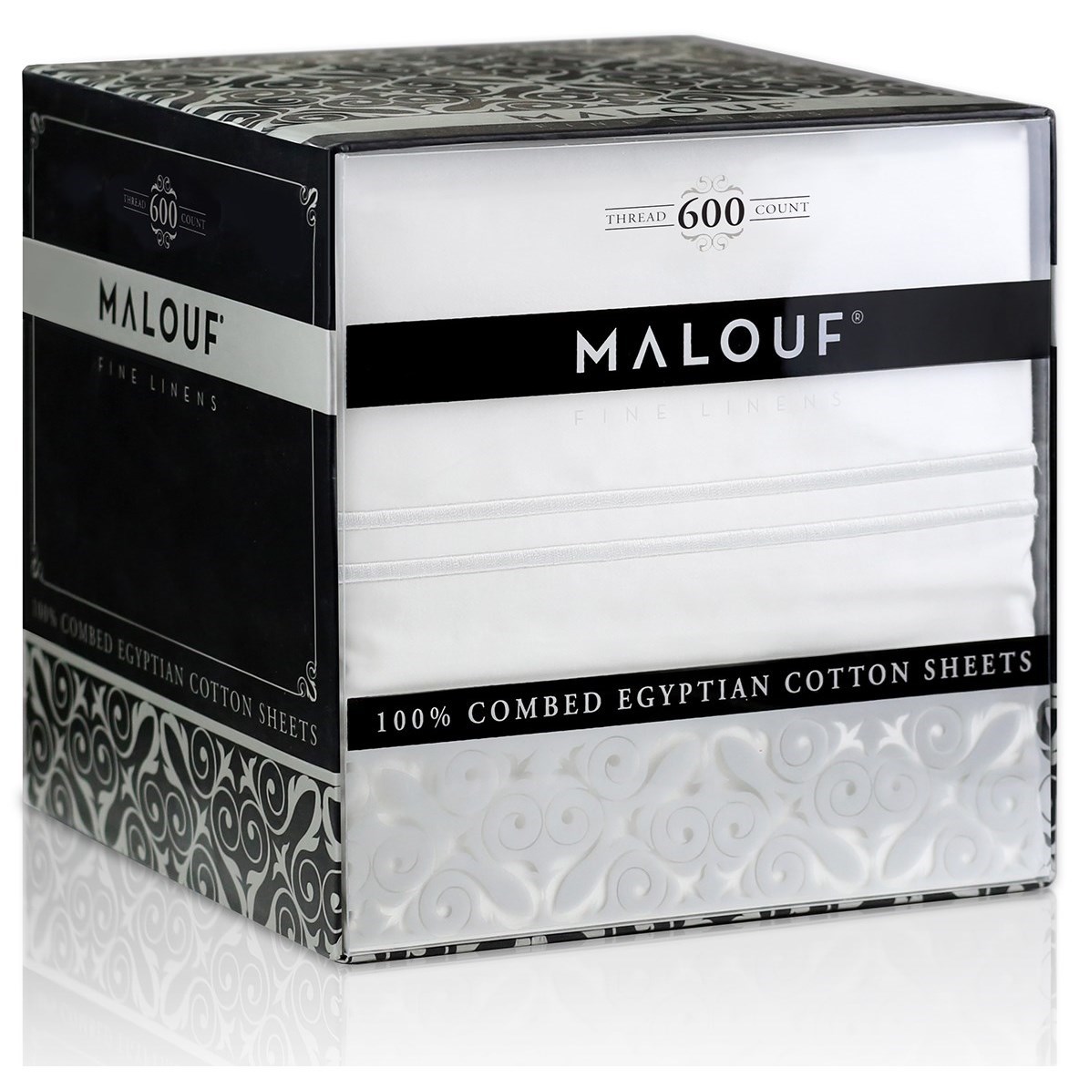 Malouf Egyptian Cotton Ma06crivss Crib 600 Tc Egyptian Cotton Crib