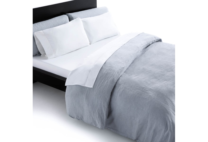Malouf French Linen Wo162kksmld King 100 French Linen Duvet Set