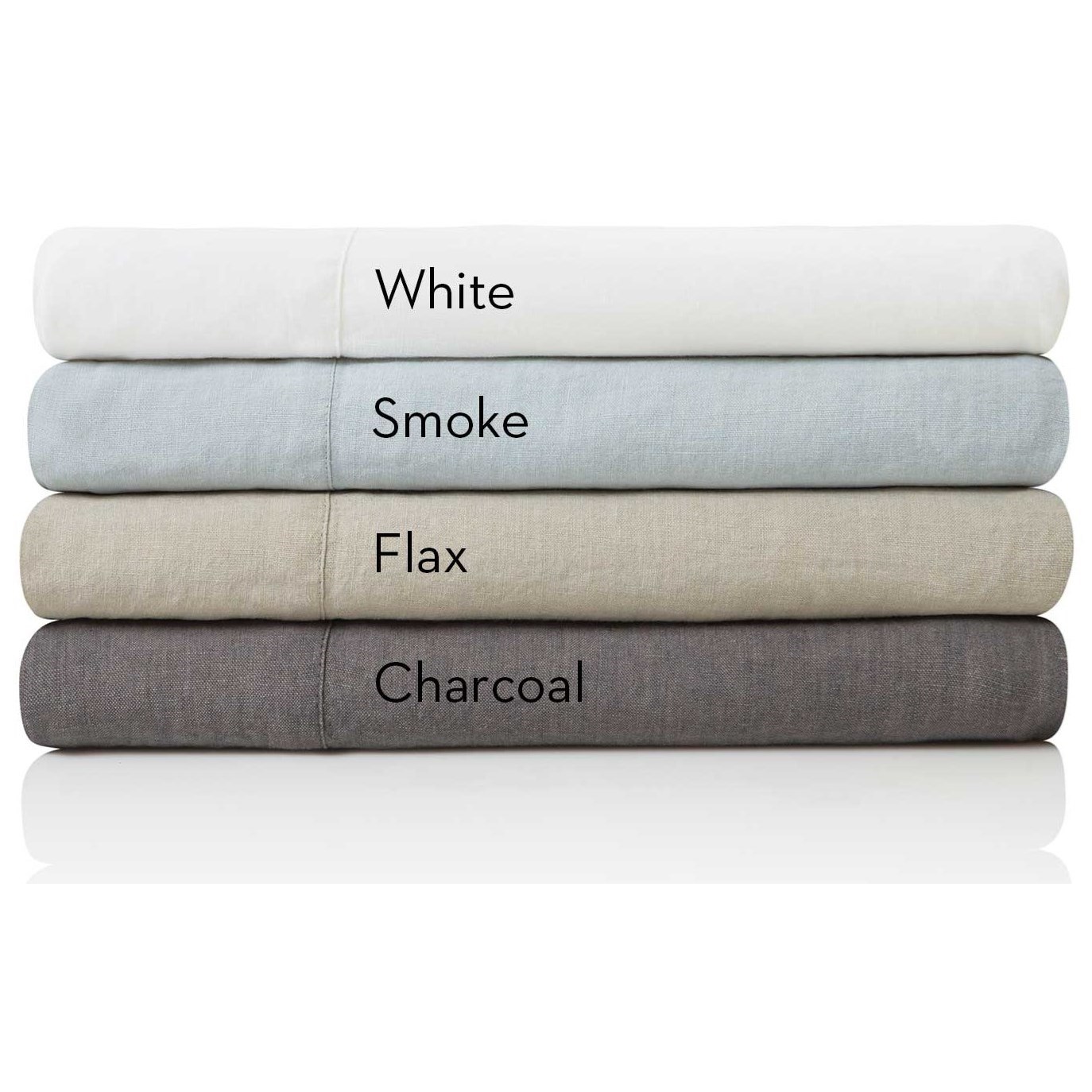 Malouf French Linen Charcoal Queen Sheet Set Slumberworld