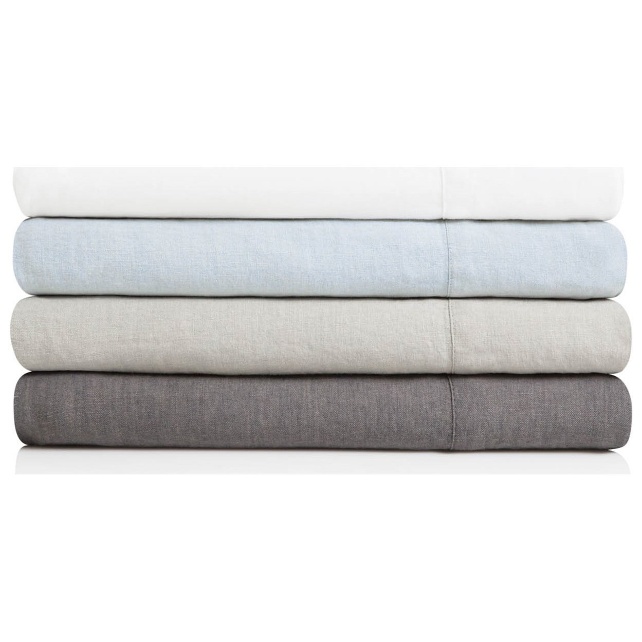 Split King 100% French Linen Sheet Set 