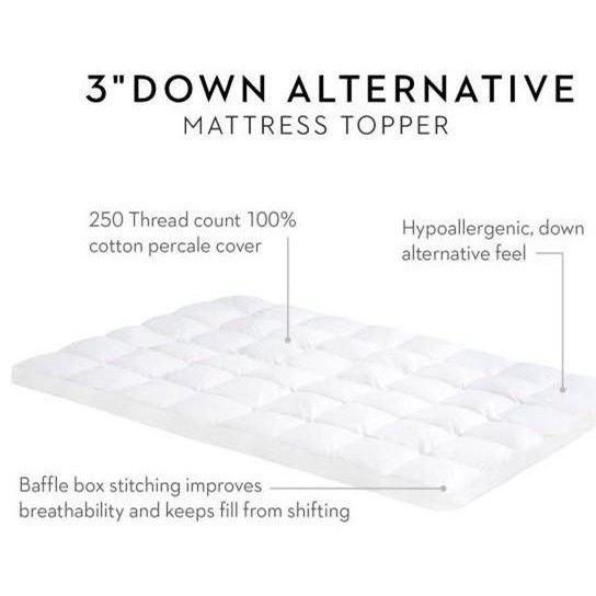 Malouf Isolus Down Alternative Mattress Topper Is30ffdafb Full 3