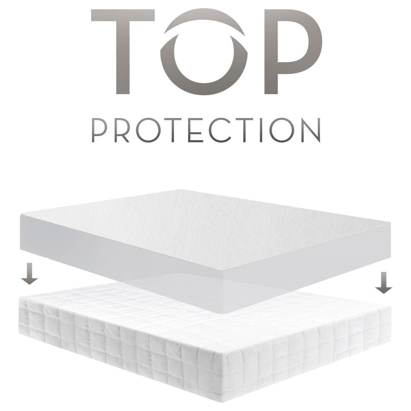 Malouf Pr1me Smooth Queen Pr1me Smooth Mattress Protector Standard Furniture Mattress Protectors