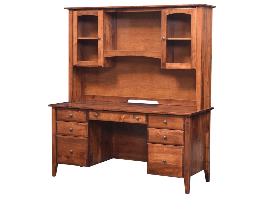 Maple Hill Woodworking Hampton Transitional Solid Wood Wall Unit