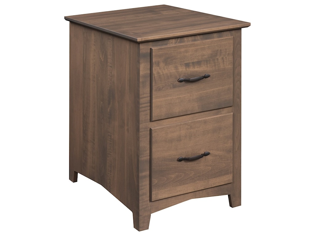 Maple Hill Woodworking Linwood Customizable 2 Drawer Solid Wood File Cabinet Wayside Furniture File Cabinets